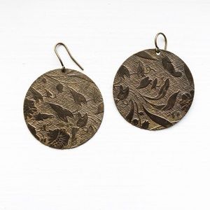 Brass earrings